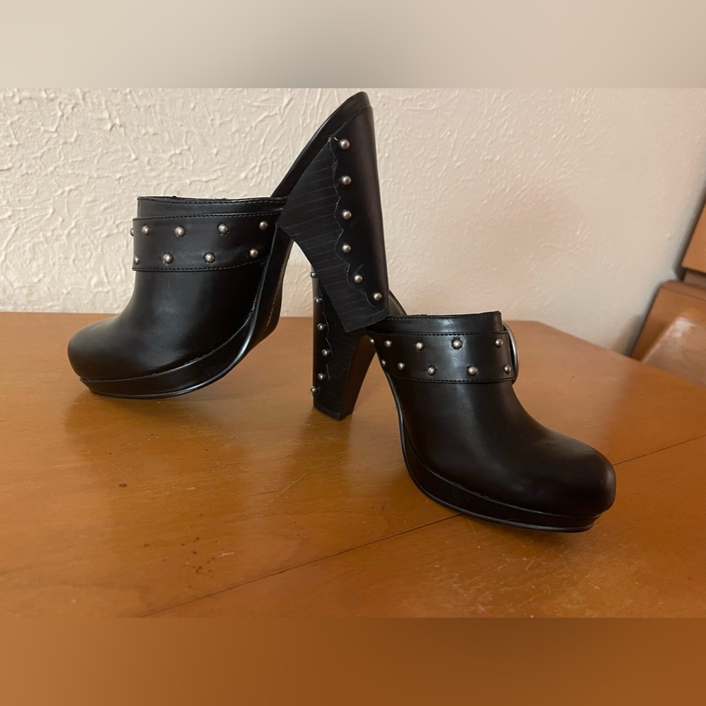 Harley Davidson Heeled Mules, 7 ½